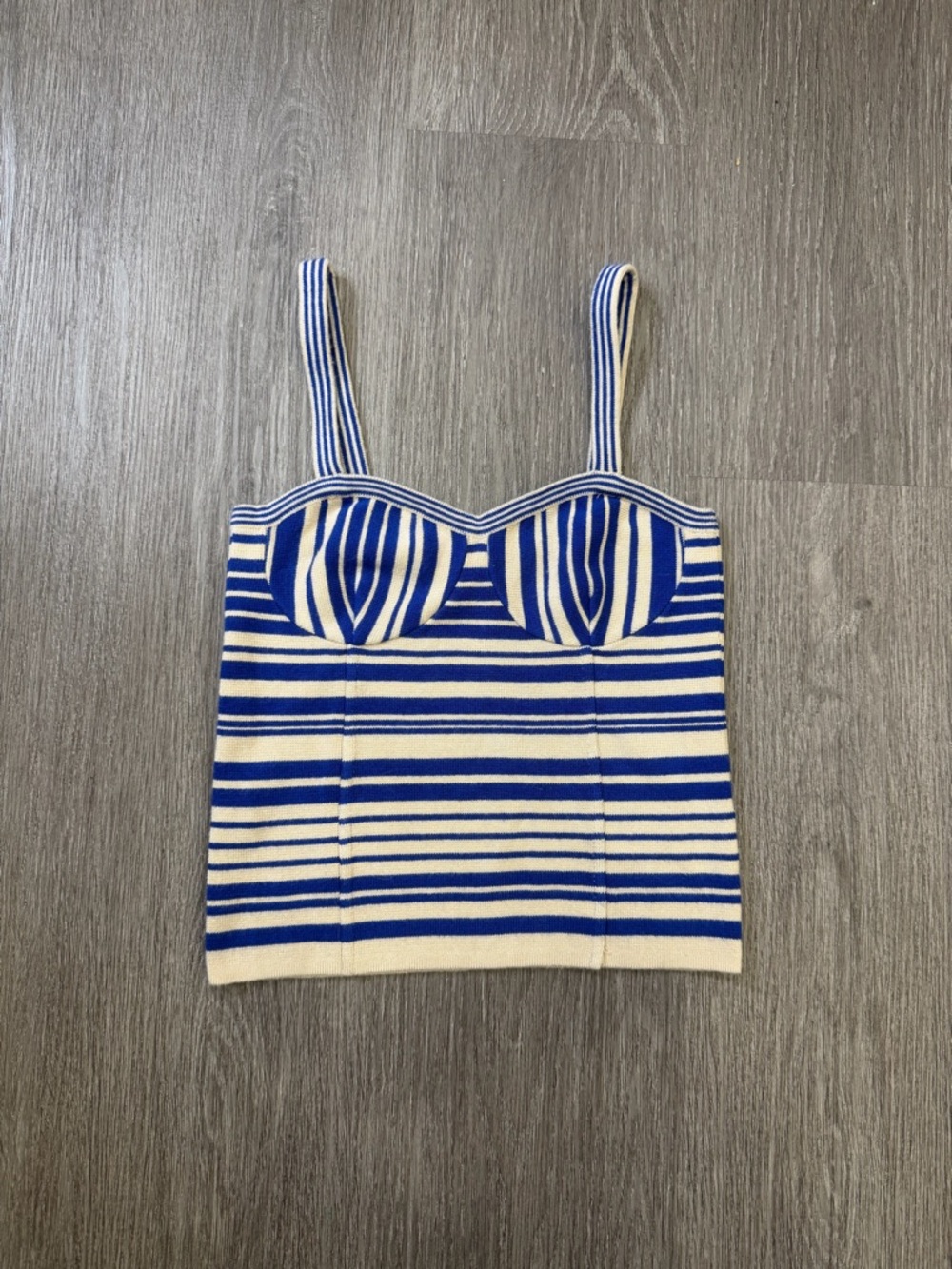 REMAIN Birger Christensen Striped Top Size Small